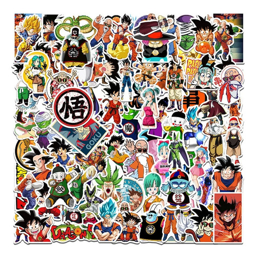 100 Stikers Dragon Ball Super Personajes Goku Vegeta 