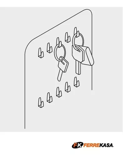 CAJA GUARDA LLAVES CON 36 GANCHOS - 43068-GUARDALLAVES - KEY MALL