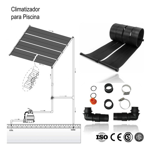 Colector Solar Calefaccion Piscina Piletas Xm2 Huangcom