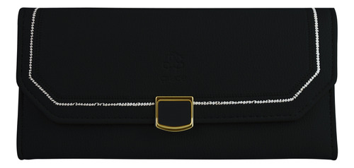 Cartera Para Dama Ejecutiva Elegante Boton Frontal Yyw194