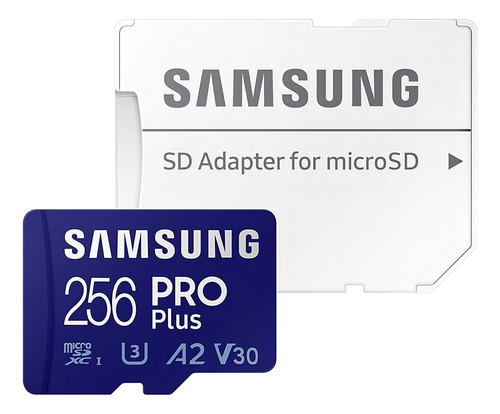 Memoria Micro Sd Xc 256gb Samsung Pro Plus 160mb/s 4k V30 A2