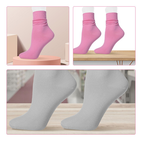 Maniquí Realista De Pie Femenino Blanco Para Calcetines, 4 U
