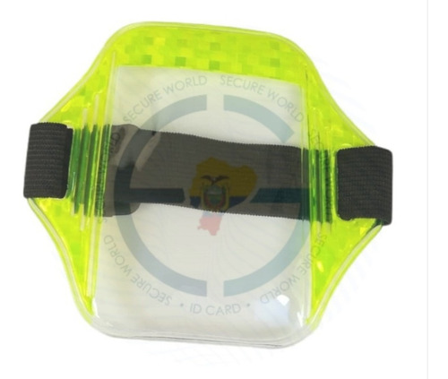 Imagen 1 de 1 de $1.4 Brazalete Portacredencial Brazo Verde Reflectivo