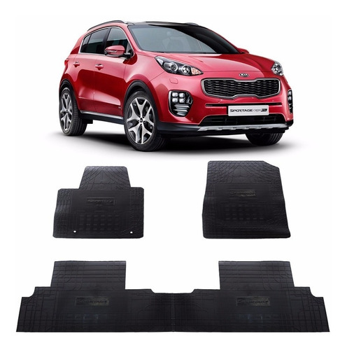 Jogo De Tapete Interno Borracha Kia Sportage 2016 2017