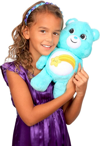 Imagem 3 de 5 de Pelúcia Ursinhos Carinhosos Care Bears 2020 Wish Azul Bear