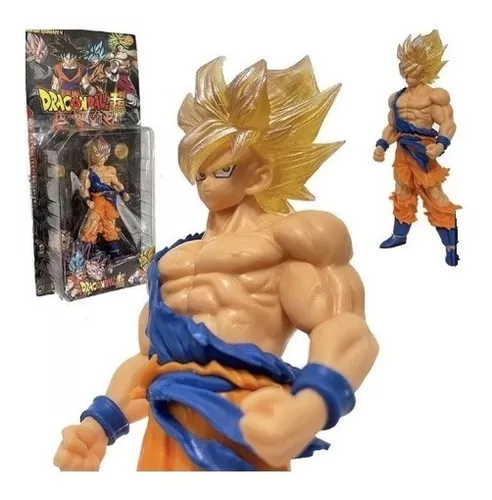 Combo 5 Bonecos Dragon Ball Z Articulados Goku 14 Cm Coleção