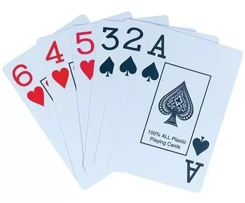 Kit Jogo de Cartas Baralho truco poker Papel - Preto LT - 20026P