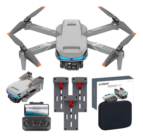 Cámara 4k Con Control Remoto Mini Drone Xt9, 3 Baterías