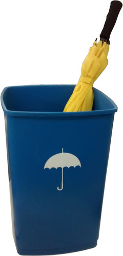 Cesto Plastico 50 Litros Porta Guarda Chuva Azul Com Desenho