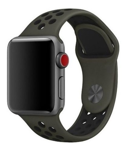 Imagem 1 de 3 de Pulseira Estilo Nike Para Apple Watch 42/44mm - Cargo Khaki - Jetech