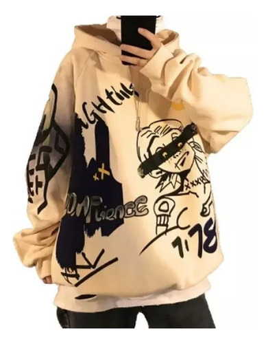 Sudadera Graffiti Street Ocio Estilo Hip Hop Moda