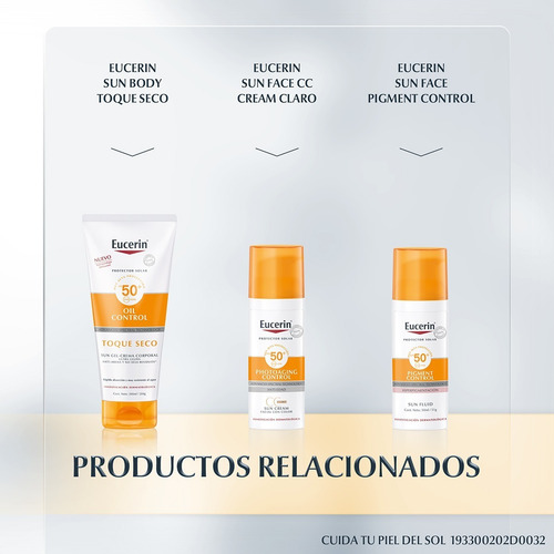Imagen 8 de 8 de Protector Solar Facial Seco Oil Control Fps 50 Eucerin 50ml