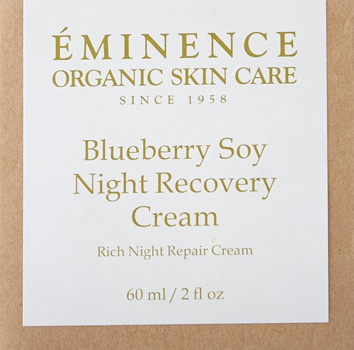 Eminence Blueberry Soy Crema De Recuperación Nocturna, 2 Onz