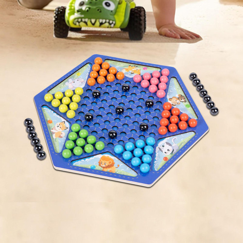 Pp Juego De Ajedrez Magnético De Damas Chinas, Clásico Para