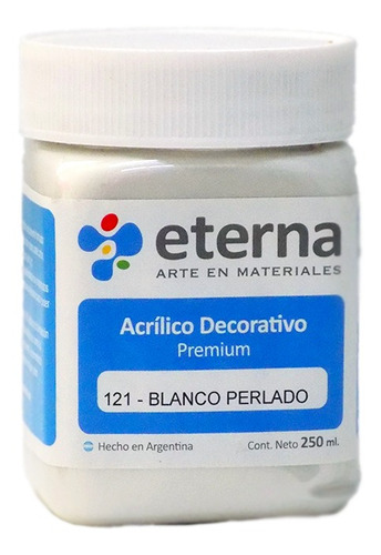 Eterna 9906 Acrílico Decorativo Premium Blanco Perlado 250 M