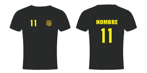 Camiseta Personalizada Hincha Como La De Peñarol Para Niños
