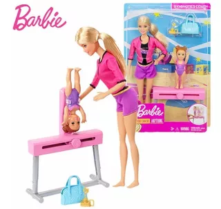 Maestra Entrenadora De Gimnasia Muñeca Barbie Gimnasta