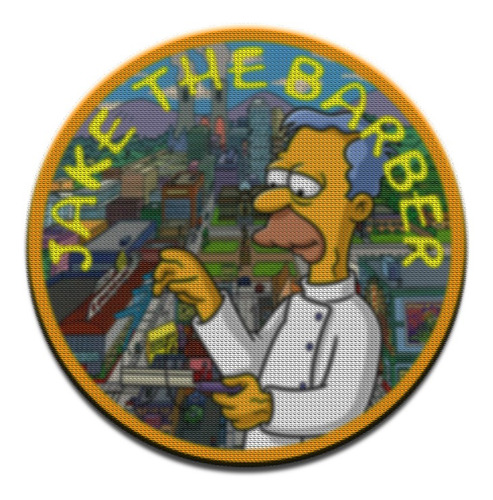 Parche Circular Simpsons Jake The Barber