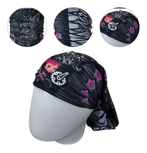 Bandana Muhu Tatoo Feme Black Ciclismo