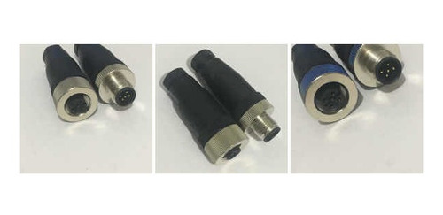 Conector Para Sensor M12 5 Pin Hembra Y Macho (Usado)