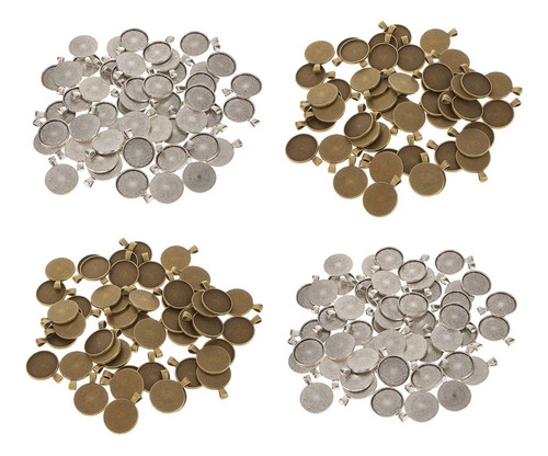 De Piedras De Bandejas En De Bronce / Plata Vintage De 100