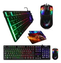 Comprar Kit Gamer 3 En 1 Micronics Neon : Teclado + Mouse + Pad