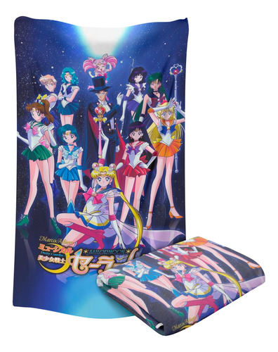 Toalla D Baño Diseño Anime Sailor Moon Luna Magia Microfibra