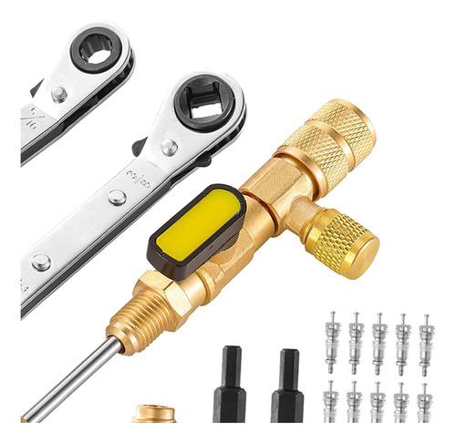 Valve Core Remover E Installer Tool Sae 1/4 Y 5/16 Llave De