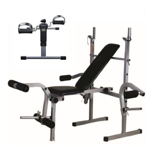Banco De Pesas Athletic Awb 100 + Mini Bike Plegable