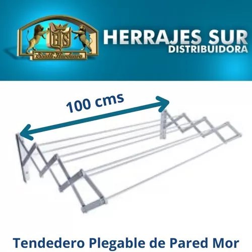 Tendedero Tender Plegable Pared Extensible Mor 100 Cms