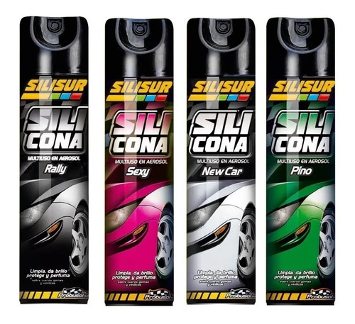 Silicona Perfumada En Aerosol Multiuso Silisur 260grs Color Incoloro