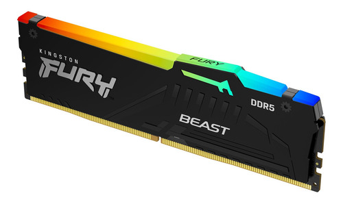 Memoria RAM Fury Beast gamer color negro 32GB 1 Kingston KF548C38BBA-32