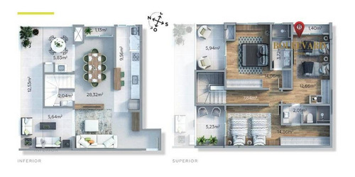 Imagem 9 de 10 de Cobertura No West Side, Com 2 Dormitórios À Venda Por R$ 955.000 - Centro - Curitiba/pr - Co0046