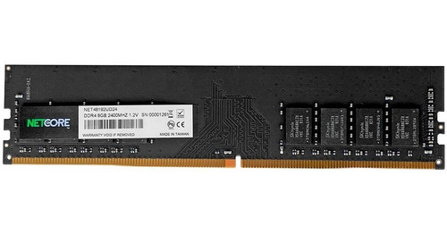 Imagem 2 de 2 de Memoria Para Pc Ddr4 8gb 2400 Netcore - 3188