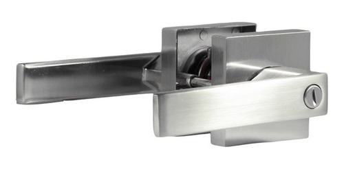 Cerradura Manilla Venezia Baño Plateada Sin Llave Visalock