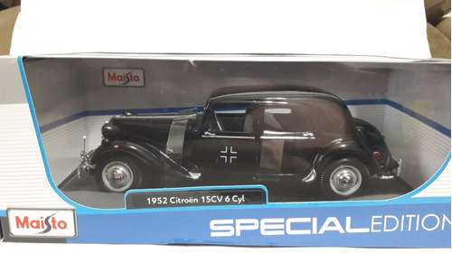 Miniatura Do Citroën 15cv Ii Officer Germany 1:18