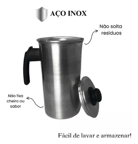 Kit 2 Bule Esterilizador Grande Bule Alumínio 1,7l Com Tampa