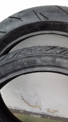 Par Pneus 100/80-17 + 130/70-17 Fazer Cbx Twister Cinborg