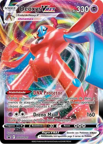 Box Pokémon Deoxys VMax e VAstro Original Lacrada Nova