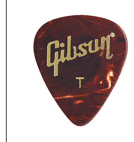 Palheta Gibson Celuloide Tortoise Fina Aprt12 74t Thin 12