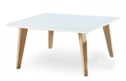 Mesa De Centro Minimalista Moderna Blanca