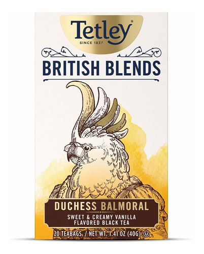 Tetley British Blends Duchess Balmoral, Dulce Y Cremoso Vain