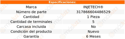 1- Sensor Flujo Aire Maf March 1.6l 4 Cil 2012/2018 Injetech