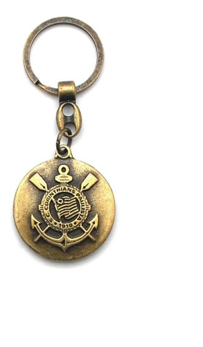Imagem 1 de 4 de Chaveiro De Metal Ouro Velho Escudo Corinthians Cebola 1221