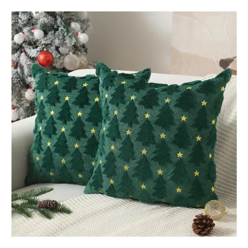 comprar Fundas Navideño Para Cojines 45 X 45 Cm, 2 Felpa Fundas Para