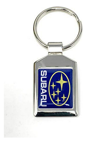 Llavero De Automoción, Subaru Logo Silver Keytag Llavero Lla