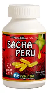 Sacha Peru 420mg Fuente De Omega 3,6 & 9 100 Capsulas