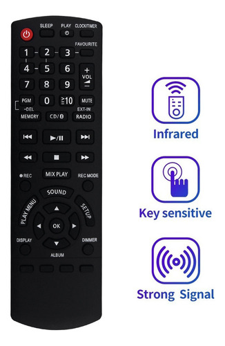 Reemplace El Control Remoto N2qayb001102 Para Panasonic Sc-p