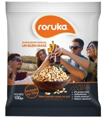 Maní Gourmet Roruka 100g. - Tostado No Frito