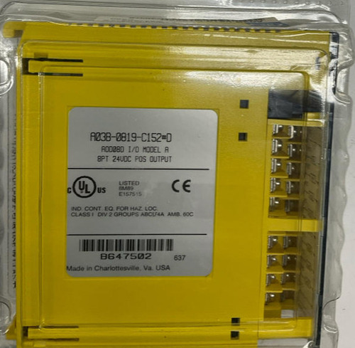 Fanuc A03b-0819-c152#d 8 Pt 24 Vdc Pos Output Module Ccx
